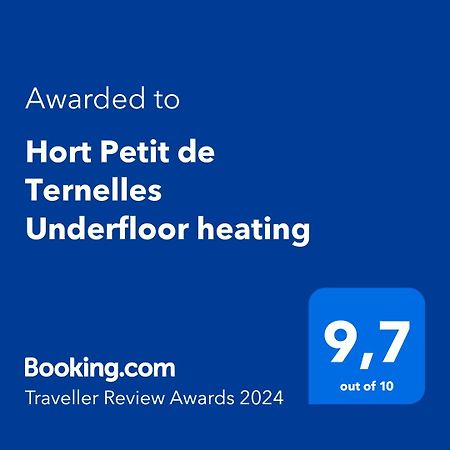 Вилла Hort Petit De Ternelles Underfloor Heating Польенса Экстерьер фото